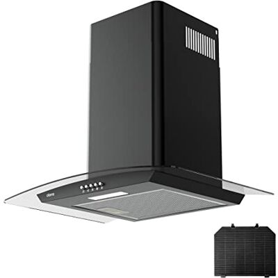 CIARRA A+++ Dunstabzugshaube 60 cm Umluft Abluft 650 m³/h mit Gestensteuerung SensorTouch Bedienung CBCF003 Aktivkohlefilter Schwarz CIARRA A+++ Dunstabzugshaube 60 cm Umluft Abluft 650 m³/h mit Gestensteuerung SensorTouch Bedienung CBCF003 Aktivkohlefilter Schwarz