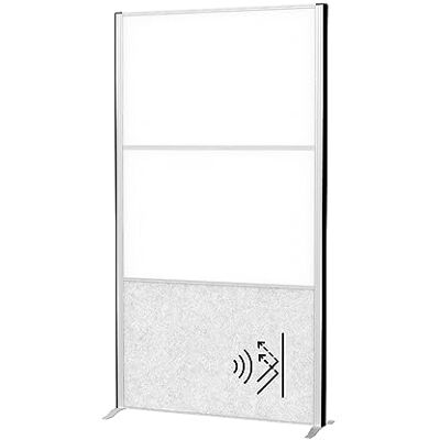 MAUL Stellwand connecto silber hellgrau Whiteboard Akustik MAUL Stellwand connecto silber hellgrau Whiteboard Akustik