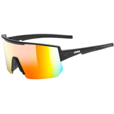Uvex excelle Sportbrille, black matt/mir. red, one size Uvex excelle Sportbrille, black matt/mir. red, one size