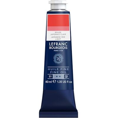 Lefranc Bourgeois 301760 Feine Ölfarbe in hervorragender Qualität,lichtecht mit gleichmäßige Konsistenz, 40ml Tube, ideal für Keilrahmen, Leinwand, Malkarton Zinnober Orange Lefranc Bourgeois 301760 Feine Ölfarbe in hervorragender Qualität,lichtecht mit gleichmäßige Konsistenz, 40ml Tube, ideal für Keilrahmen, Leinwand, Malkarton Zinnober Orange