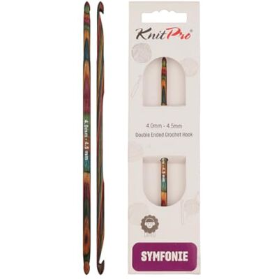 KnitPro Doppel-Häkelnadel 4/4,5 mm, Violett KnitPro Doppel-Häkelnadel 4/4,5 mm, Violett