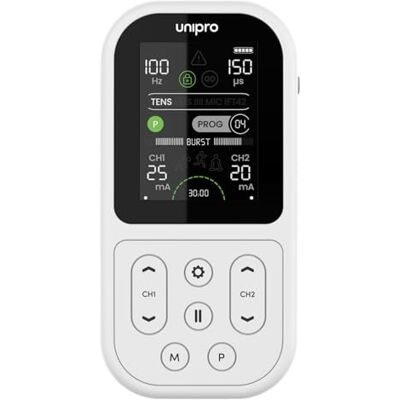 TensCare Unipro Multitherapie TENS + EMS Gerät. Kombiniert IFT- und Mikrostrom-Therapien. Für chronische Schmerzlinderung, Wundheilung und Muskelrehabilitation. Wiederaufladbarer Akku. TensCare Unipro Multitherapie TENS + EMS Gerät. Kombiniert IFT- und Mikrostrom-Therapien. Für chronische Schmerzlinderung, Wundheilung und Muskelrehabilitation. Wiederaufladbarer Akku.