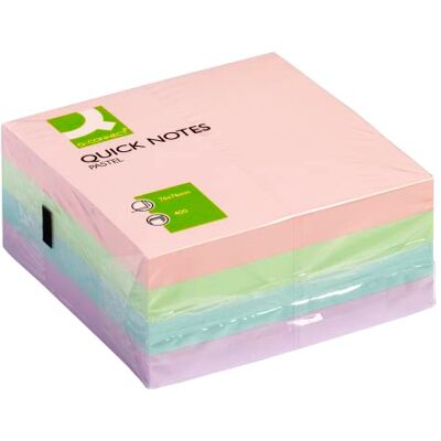 Q-Connect KF01347 Haftnotizen Haftnotizblock 76x76mm pastell Q-Connect KF01347 Haftnotizen Haftnotizblock 76x76mm pastell