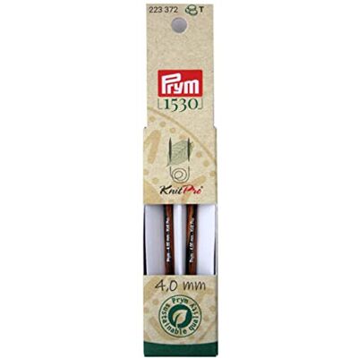 Prym 223372 Rundstricknadelspitzen NATURAL kurz 8,7 cm 4,00 mm Prym 223372 Rundstricknadelspitzen NATURAL kurz 8,7 cm 4,00 mm