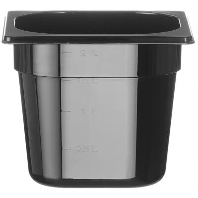 Hendi Schwarzer Polycarbonat Behälter - GN 1/6 - 150mm - 2,4L Hendi Schwarzer Polycarbonat Behälter - GN 1/6 - 150mm - 2,4L