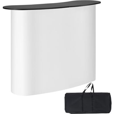 VEVOR Tragbare Messetheke Messetresen, 1300 x 465 x 950 mm Messestand Ausstellungs-Thekenständer, Faltbarer Promotion-Einzelhandels-Bartisch, Pop-Up-Podium mit Aufbewahrungsregal, Tragetasche VEVOR Tragbare Messetheke Messetresen, 1300 x 465 x 950 mm Messestand Ausstellungs-Thekenständer, Faltbarer Promotion-Einzelhandels-Bartisch, Pop-Up-Podium mit Aufbewahrungsregal, Tragetasche