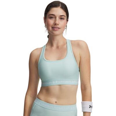 Under Armour Crossback Mid Bra Refresh Mint/White LG Under Armour Crossback Mid Bra Refresh Mint/White LG