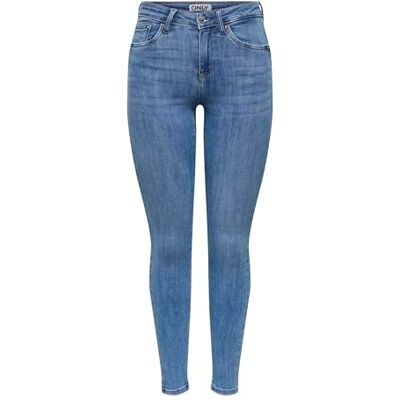 ONLY Onlpower Mid Waist Push Up ANK Det DNM ONLY Onlpower Mid Waist Push Up ANK Det DNM