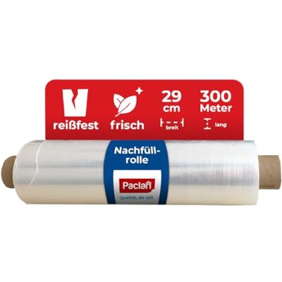 Paclan , Frischhaltefolie 300m x 29cm Economy Nachfüllrolle, Transparent, 300 meter Paclan , Frischhaltefolie 300m x 29cm Economy Nachfüllrolle, Transparent, 300 meter