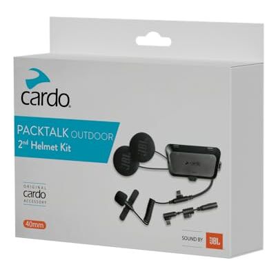 Cardo Zweites Helm-Kit für Packtalk Outdoor mit Sound von JBL, Schwarz Cardo Zweites Helm-Kit für Packtalk Outdoor mit Sound von JBL, Schwarz