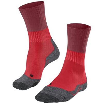 FALKE Damen Wandersocken TK2 Explore W So Wolle Funktionsmaterial antiblasen dick 1 Paar, Rot Big Red 8178, 37-38 FALKE Damen Wandersocken TK2 Explore W So Wolle Funktionsmaterial antiblasen dick 1 Paar, Rot Big Red 8178, 37-38