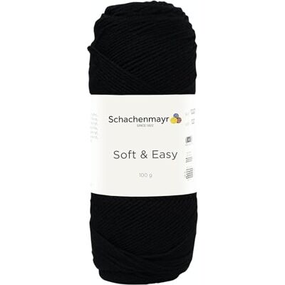 Schachenmayr since 1822 Schachenmayr Soft & Easy 9807353-00099 schwarz Handstrickgarn Schachenmayr since 1822 Schachenmayr Soft & Easy 9807353-00099 schwarz Handstrickgarn