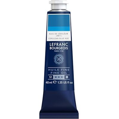 Lefranc Bourgeois 301775 Feine Ölfarbe in hervorragender Qualität,lichtecht mit gleichmäßige Konsistenz, 40ml Tube, ideal für Keilrahmen, Leinwand, Malkarton Primärblau Lefranc Bourgeois 301775 Feine Ölfarbe in hervorragender Qualität,lichtecht mit gleichmäßige Konsistenz, 40ml Tube, ideal für Keilrahmen, Leinwand, Malkarton Primärblau