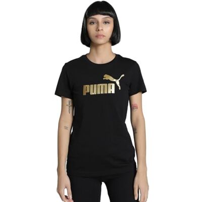Puma Unisex ESS Metallic No. 1 Logo Tee Tees (1er Pack) L Puma Unisex ESS Metallic No. 1 Logo Tee Tees (1er Pack) L
