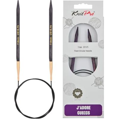 KnitPro J’adore Cubics Rundstricknadeln 24" (60cm) 7mm KnitPro J’adore Cubics Rundstricknadeln 24" (60cm) 7mm