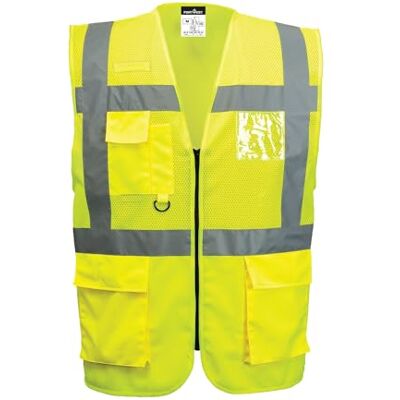 Portwest MADRID MESH AIR EXEKUTIV WESTE, Größe: L, Farbe: Gelb, C496YERL Portwest MADRID MESH AIR EXEKUTIV WESTE, Größe: L, Farbe: Gelb, C496YERL