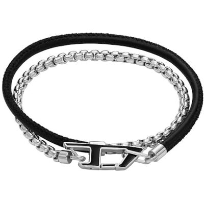 Diesel Herren-Gliederarmband Edelstahl, DX1472040 Diesel Herren-Gliederarmband Edelstahl, DX1472040