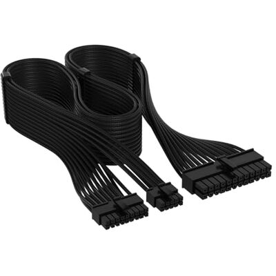 Corsair Elite Premium Typ 5 Einzeln Ummantelten ATX 24-Poliges Stromversorgungskabel – Flache Kabelkämme, Dreilagiges Mesh-Paracord-Design, Kompatibel mit -Netzteilen vom Typ 5 – Schwarz Corsair Elite Premium Typ 5 Einzeln Ummantelten ATX 24-Poliges Stromversorgungskabel – Flache Kabelkämme, Dreilagiges Mesh-Paracord-Design, Kompatibel mit -Netzteilen vom Typ 5 – Schwarz