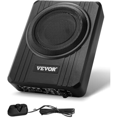 VEVOR Untersitz Auto Subwoofer 400 W 203 mm schlanker Auto Subwoofer mit Stromversorgung, Subsystem mit eingebautem Verstärker, Hoch-/Niedrigpegel-Eingang und Lautstärkeregler für SUVs Lkws VEVOR Untersitz Auto Subwoofer 400 W 203 mm schlanker Auto Subwoofer mit Stromversorgung, Subsystem mit eingebautem Verstärker, Hoch-/Niedrigpegel-Eingang und Lautstärkeregler für SUVs Lkws