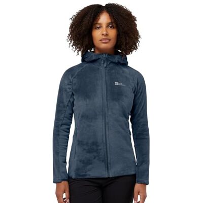 Jack Wolfskin Damen Rotwand Hooded Fz W, Midnight Sky, M EU Jack Wolfskin Damen Rotwand Hooded Fz W, Midnight Sky, M EU