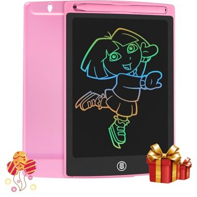 HOMESTEC LCD Schreibtafel 8,5 Zoll, Schreibtafel Buntes Display Kinder Laptop für Notieren/Zeichnen, Optimaler Papierersatz, Kinderspielzeug ab 3 Jahre (Rosa) HOMESTEC LCD Schreibtafel 8,5 Zoll, Schreibtafel Buntes Display Kinder Laptop für Notieren/Zeichnen, Optimaler Papierersatz, Kinderspielzeug ab 3 Jahre (Rosa)