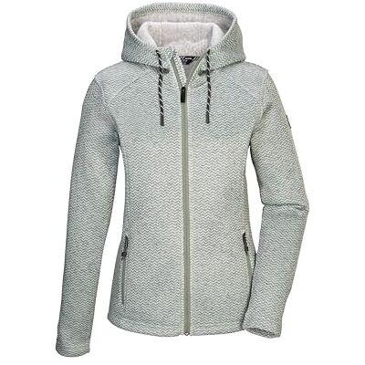 Killtec Damen Strickfleecejacke/Fleecejacke mit Kapuze KOW 5 WMN KNTFLC JCKT, helles salbei, 50, 43295-000 Killtec Damen Strickfleecejacke/Fleecejacke mit Kapuze KOW 5 WMN KNTFLC JCKT, helles salbei, 50, 43295-000