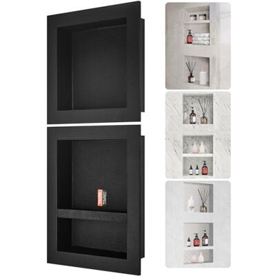 VEVOR Wandnische 10x40,64x101,6cm Duschnische Nische Befliesbar Dreilagig Wasserdicht Nischeneinbau Rückwandmaterial (XPS, Holz, Zement) Geeignet für Badezimmer Schlafzimmer Arbeitszimmer VEVOR Wandnische 10x40,64x101,6cm Duschnische Nische Befliesbar Dreilagig Wasserdicht Nischeneinbau Rückwandmaterial (XPS, Holz, Zement) Geeignet für Badezimmer Schlafzimmer Arbeitszimmer