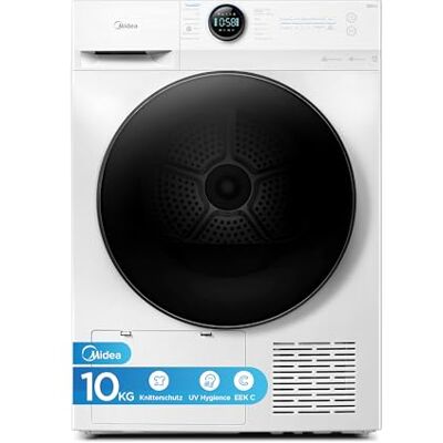 Midea MD20EH100WB-A3 Wärmepumpentrockner/ 10 kg/EEK A+++ / UV Hygience/Knitterschutz/Sanfte Pflege/Auto Dry/Wollpflege/Auffrischen/Fernsteuerung/Startzeitvorwahl/Weiß Midea MD20EH100WB-A3 Wärmepumpentrockner/ 10 kg/EEK A+++ / UV Hygience/Knitterschutz/Sanfte Pflege/Auto Dry/Wollpflege/Auffrischen/Fernsteuerung/Startzeitvorwahl/Weiß