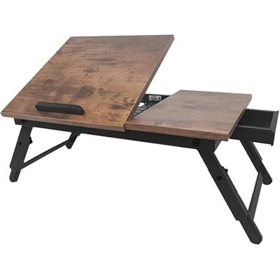 Relaxdays Laptoptisch für Bett & Couch, klappbarer Betttisch, Bambus, höhenverstellbar, Betttablett, Dunkelbraun/schwarz Relaxdays Laptoptisch für Bett & Couch, klappbarer Betttisch, Bambus, höhenverstellbar, Betttablett, Dunkelbraun/schwarz
