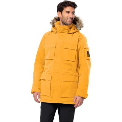 Jack Wolfskin Herren Glacier Canyon Parka, Mustard, S EU Jack Wolfskin Herren Glacier Canyon Parka, Mustard, S EU