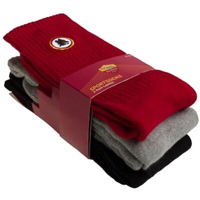 AS Roma Sport Socks 3-Pack AS Roma Sport Socks 3-Pack