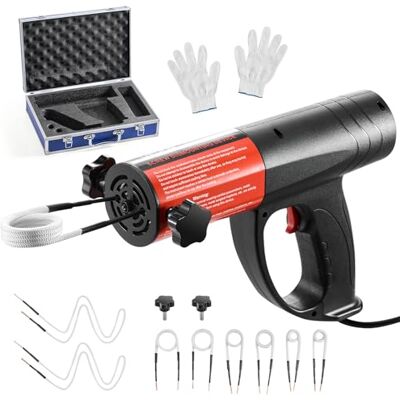 VEVOR Induktionsheizgerät zum Entfernen von Schrauben, 1500 W, magnetisches Induktionsheizgerät-Set, Heizgerät zum Entfernen von rostigen Schrauben, Autowerkstatt-Reparaturwerkzeuge mit 8 Spulen VEVOR Induktionsheizgerät zum Entfernen von Schrauben, 1500 W, magnetisches Induktionsheizgerät-Set, Heizgerät zum Entfernen von rostigen Schrauben, Autowerkstatt-Reparaturwerkzeuge mit 8 Spulen
