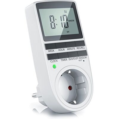 CSL-Computer CSL Zeitschaltuhr digital 2,1" LCD-Display 5,3 cm 3680W Digital-Zeitschaltuhr mit 10 konfigurierbaren Programmen Back-Up Reserve-Akku Zufallsschaltung Berührungsschutz CSL-Computer CSL Zeitschaltuhr digital 2,1" LCD-Display 5,3 cm 3680W Digital-Zeitschaltuhr mit 10 konfigurierbaren Programmen Back-Up Reserve-Akku Zufallsschaltung Berührungsschutz