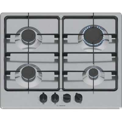 Bosch PGP6B5K60 Eingebauter Gasherd - 4 Brenner, Edelstahl Bosch PGP6B5K60 Eingebauter Gasherd - 4 Brenner, Edelstahl