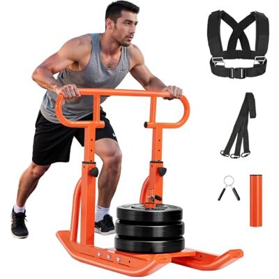 VEVOR Gewichtsschlitten Kraftschlitten Krafttrainingsschlitten zur Verbesserung der Geschwindigkeit bei sportlichen Übungen, Fitnessgerät mit Griff, kompatibel mit 25/51 mm Gewichtsscheiben VEVOR Gewichtsschlitten Kraftschlitten Krafttrainingsschlitten zur Verbesserung der Geschwindigkeit bei sportlichen Übungen, Fitnessgerät mit Griff, kompatibel mit 25/51 mm Gewichtsscheiben