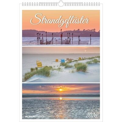 Alpha Strandgeflüster – Momente am Meer 2026 – A3 Bildkalender 29,7×42 cm, Naturkalender mit 3 maritimen Fotos pro Monat, Triplets, Wandkalender mit Feiertagen DE/AT/CH Alpha Strandgeflüster – Momente am Meer 2026 – A3 Bildkalender 29,7×42 cm, Naturkalender mit 3 maritimen Fotos pro Monat, Triplets, Wandkalender mit Feiertagen DE/AT/CH