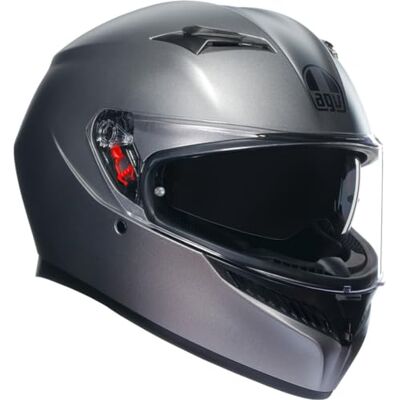 AGV K3 Mono Matt Luna Grey Motorrad Helm Grau Matt, S AGV K3 Mono Matt Luna Grey Motorrad Helm Grau Matt, S