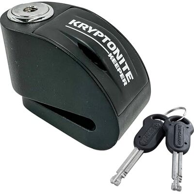 Kryptonite Keeper Disc Lock, Bremsscheibenschloss, Sicherheitslevel 5/10 Bremsscheibenschloss mit Alarmfunktion, für Roller und Motorräder, Alarm mit 100 dB, Bolzen-Durchmesser 5,5 mm, 0,42 kg Kryptonite Keeper Disc Lock, Bremsscheibenschloss, Sicherheitslevel 5/10 Bremsscheibenschloss mit Alarmfunktion, für Roller und Motorräder, Alarm mit 100 dB, Bolzen-Durchmesser 5,5 mm, 0,42 kg