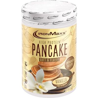 IronMaxx High Protein Pancake Mix, Vanilla 450 g Beutel, proteinreiche Backmischung für Pancakes, einfache Zubereitung und gut für Sportler IronMaxx High Protein Pancake Mix, Vanilla 450 g Beutel, proteinreiche Backmischung für Pancakes, einfache Zubereitung und gut für Sportler