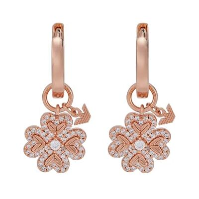 Giorgio Armani Damen-Ohrringe aus Edelstahl oder Halbedelmetall mit Bügel-, Haken- oder Pfostenverschluss, Korallenrosa Giorgio Armani Damen-Ohrringe aus Edelstahl oder Halbedelmetall mit Bügel-, Haken- oder Pfostenverschluss, Korallenrosa