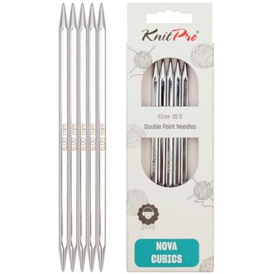 KnitPro Nova Cubics Nadelspiele 8" (20cm) 6mm KnitPro Nova Cubics Nadelspiele 8" (20cm) 6mm