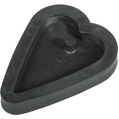 Rayher Schmuckbeton-Gießform: Anhänger Herz, 2,7 x 3,9cm, Thermoplastisches Elastomere, Schwarz, 11,5 x 8 x 0,8 cm Rayher Schmuckbeton-Gießform: Anhänger Herz, 2,7 x 3,9cm, Thermoplastisches Elastomere, Schwarz, 11,5 x 8 x 0,8 cm