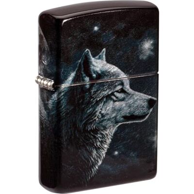 Zippo Sturmfeuerzeug Wolves, 540° Tumbled Chrome, Fusion Nachfüllbar Wiederverwendbar Windfestes Design Geschenkbox Made in USA Zippo Sturmfeuerzeug Wolves, 540° Tumbled Chrome, Fusion Nachfüllbar Wiederverwendbar Windfestes Design Geschenkbox Made in USA