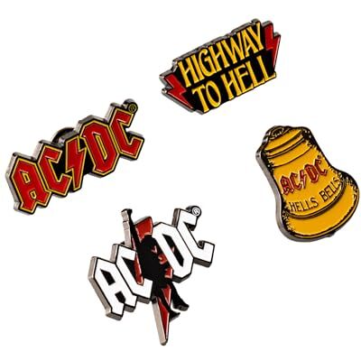 Grupo Erik Set AC/DC 4 Anstecknadeln Geschenke Musik Geschenke Merchandising Grupo Erik Set AC/DC 4 Anstecknadeln Geschenke Musik Geschenke Merchandising