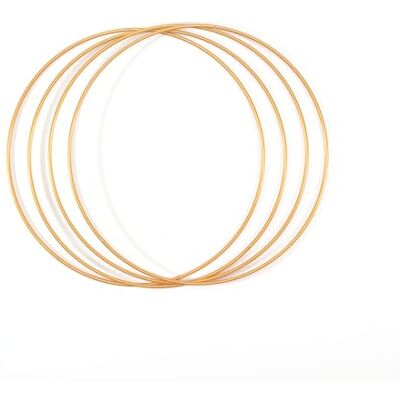 Creative Metallringe Ø25cm 3mm Gold 4Stücks, Golden Creative Metallringe Ø25cm 3mm Gold 4Stücks, Golden