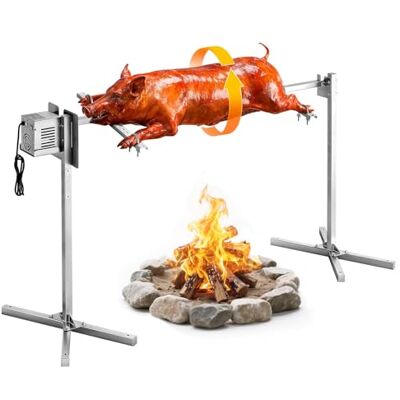 VEVOR Spanferkelgrill Lammgrill Spießbratengrill 1321 mm Rotisserie-Grill AC 220-240 V, 8-stufiges elektrisches Rotisserie-Grill-Set mit 40 kg Tragkraft, 38 W Motor Grillset für Partys VEVOR Spanferkelgrill Lammgrill Spießbratengrill 1321 mm Rotisserie-Grill AC 220-240 V, 8-stufiges elektrisches Rotisserie-Grill-Set mit 40 kg Tragkraft, 38 W Motor Grillset für Partys