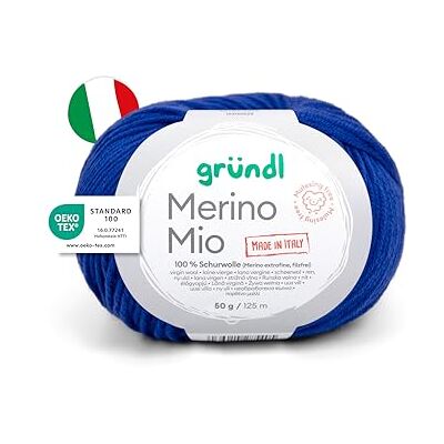 120 Gründl Wolle Merino Mio weiche Merinowolle zum Stricken und Häkeln Kuschelig und hautfreundlich 100% Schurwolle (Merino extrafein) 1 Knäuel 50 g / 125 m Nadelstärke 3-4 tintenblau 120 Gründl Wolle Merino Mio weiche Merinowolle zum Stricken und Häkeln Kuschelig und hautfreundlich 100% Schurwolle (Merino extrafein) 1 Knäuel 50 g / 125 m Nadelstärke 3-4 tintenblau