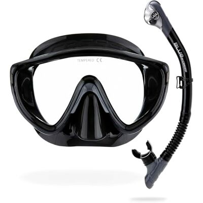 CRESSI Tino + Scilla Combo Black/Titanium Kombiset Unisex Tino Maske und Schnorchel Scilla, Schwarz/Titan, Einheitsgröße CRESSI Tino + Scilla Combo Black/Titanium Kombiset Unisex Tino Maske und Schnorchel Scilla, Schwarz/Titan, Einheitsgröße