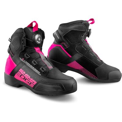 SHIMA EDGE VENTED Motorrad Schuhe Damen Leder Belüftet Motorradstiefel Protektoren Leder ATOP Rutschfeste Sohle Knöchelstütze Seitlicher Reißverschluss Bikerboots (Frauen, Belüftet, Rosa, 41) SHIMA EDGE VENTED Motorrad Schuhe Damen Leder Belüftet Motorradstiefel Protektoren Leder ATOP Rutschfeste Sohle Knöchelstütze Seitlicher Reißverschluss Bikerboots (Frauen, Belüftet, Rosa, 41)