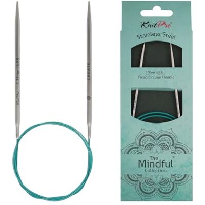KnitPro 36098 Rundstricknadel Mindful 3,75 mm 80 cm englisch, Blaugrün KnitPro 36098 Rundstricknadel Mindful 3,75 mm 80 cm englisch, Blaugrün